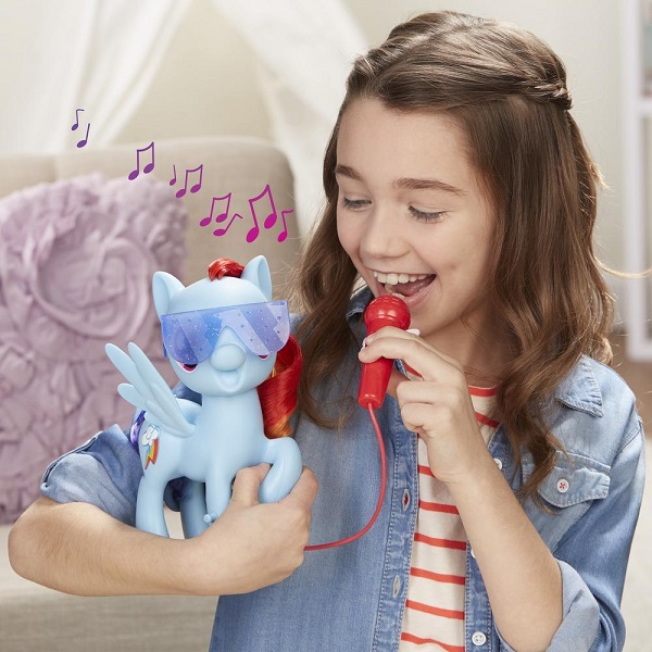 Фигурка Пони поющая Радуга с микрофоном из серии My Little Pony, поёт  